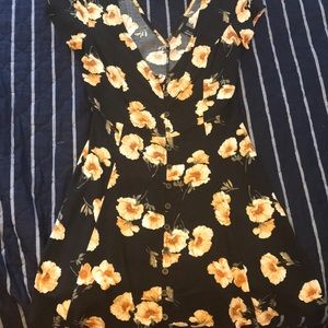 Forever 21 floral button through dress